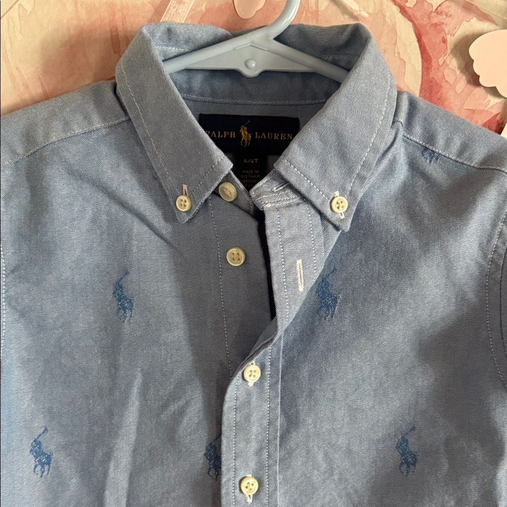 Ralph Lauren Light Blue Casual Button Down Shirt